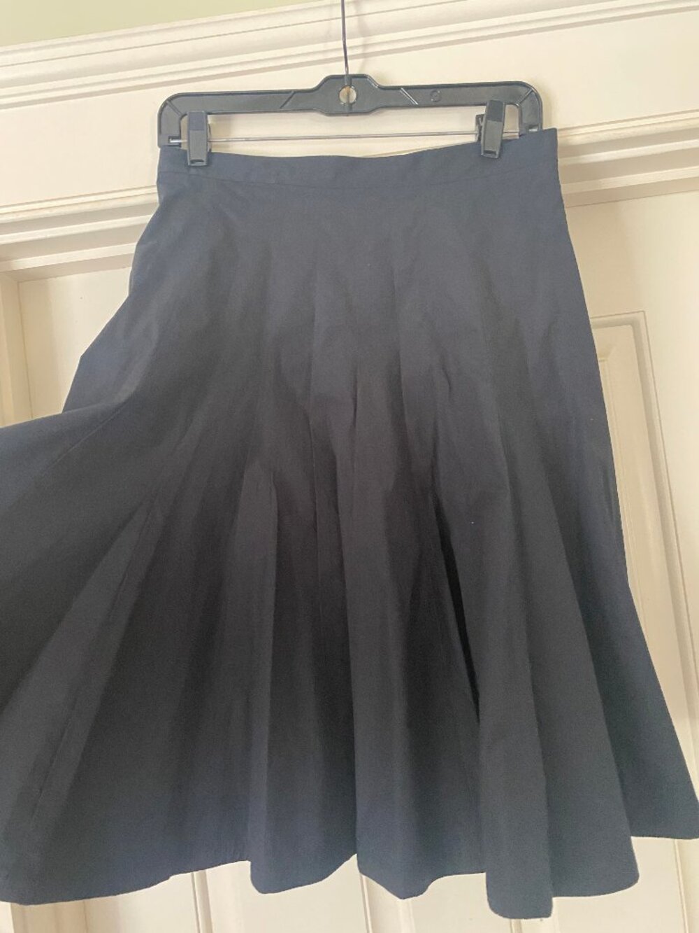 black cotton Marc Jacobs pleated A-line skirt - Picture 5 of 8